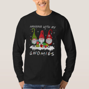 Camiseta Colgando Con Mis Gnomos Navidad Gnome Pijama
