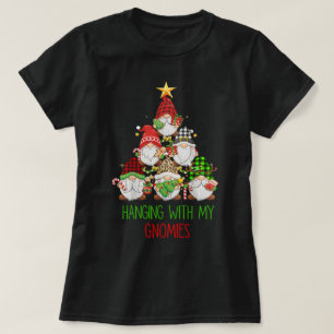Camiseta Colgando con mis gnomos nórdicos Santa Gnome