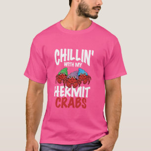 Camiseta Colgando con mis hermias Hermit Crab Mascota de an