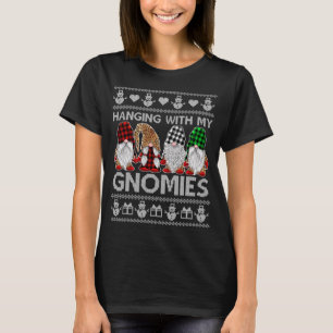 Camiseta Colgando Con Mis Navidades De Gnomies Afeos Gnomes