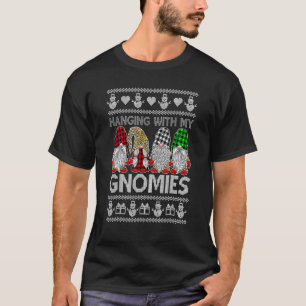 Camiseta Colgando Con Mis Navidades De Gnomies Afeos Gnomes