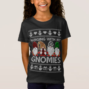 Camiseta Colgando Con Mis Navidades De Gnomies Afeos Gnomes