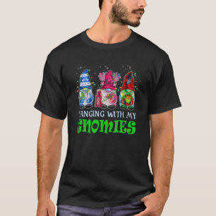 Camiseta Colgando Con Mis Navidades De Gnomies Gnome Family