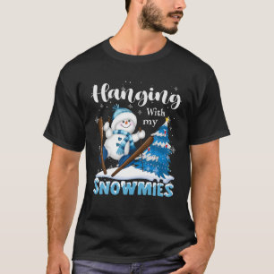 Camiseta Colgando Con Mis Navidades Snowmies Snowman