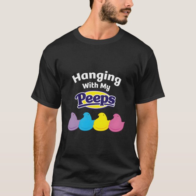 Camiseta Colgando con mis Peeps en Pascua (Anverso)