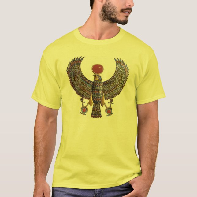 Camiseta Colgante del halcón de Hru (Anverso)