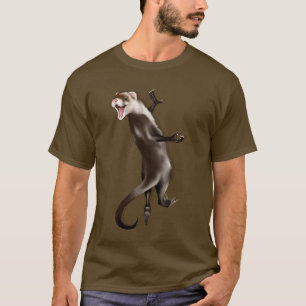Camiseta colgante del hurón