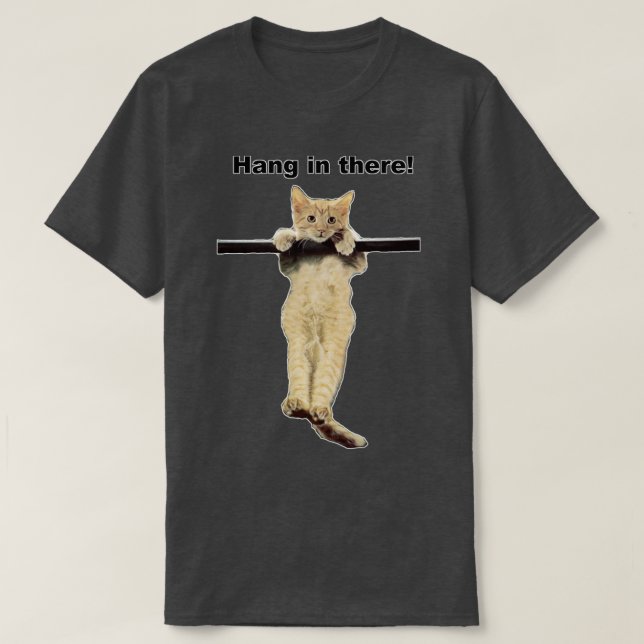 Camiseta colgar ahí bebé lindo gatito gatito en la rama (Diseño del anverso)