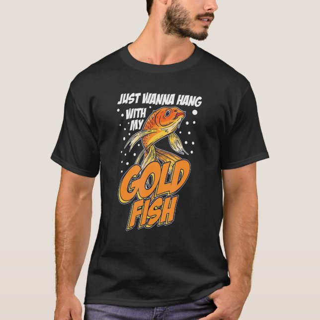 Camiseta Colgar con mi carpa de pez dorado Aquarium Japan (Anverso)