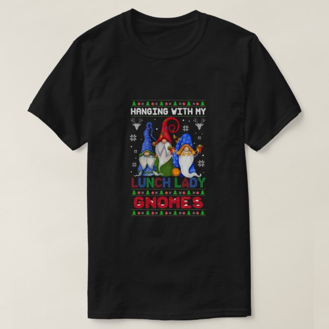 Camiseta Colgar con mi dama del almuerzo generando Navidade (Diseño del anverso)