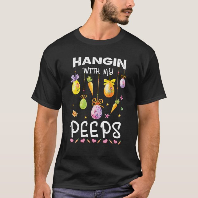Camiseta Colgar con mi familia del Día de Pascua (Anverso)