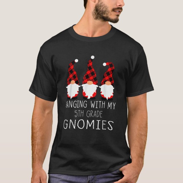 Camiseta Colgar con mi profesor de nómadas de 5º grado Gnom (Anverso)
