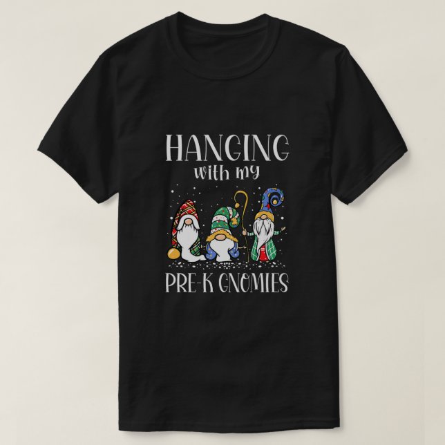 Camiseta Colgar con mis genomas pre-K Funny Teacher Christ (Diseño del anverso)