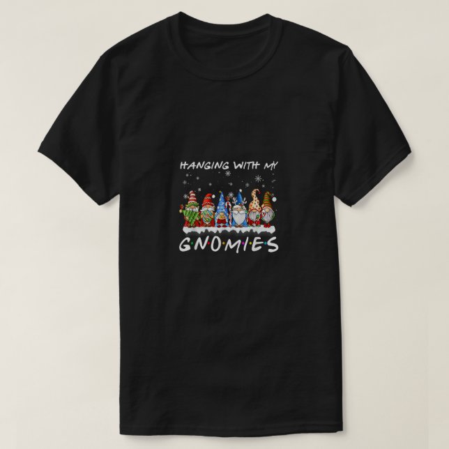 Camiseta Colgar con mis Navidades de gnomies Familia Pajama (Diseño del anverso)