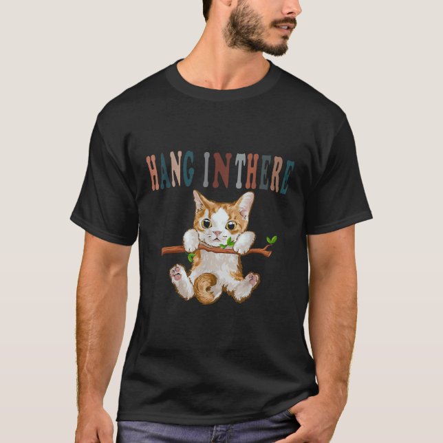 Camiseta Colgar En Allí El Gato Del Bebé (Anverso)