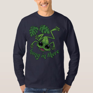 Camiseta Colgar En Allí La Feliz Rana Del Árbol Verde