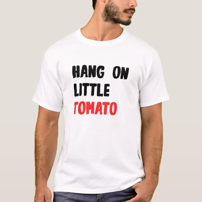 Camiseta Colgar en el pequeño tomate (Anverso)