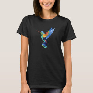 Camiseta Colibrí Animal Pájaro Volador Colorido Lindo Genia