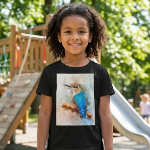 Camiseta Colibrí de acuarela vibrante en una rama