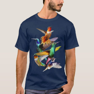Camiseta Colibrí en vuelo Hummingbird Regalo amo a Humm