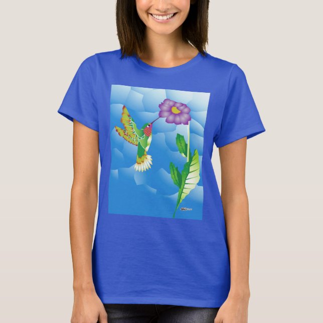Camiseta Colibrí: Estilizado (Anverso)