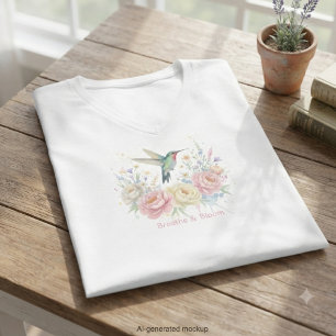Camiseta Colibrí Floral – Regalo del Día de la Madre para e