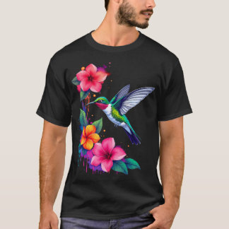 Camiseta Colibrí Floral Tropical