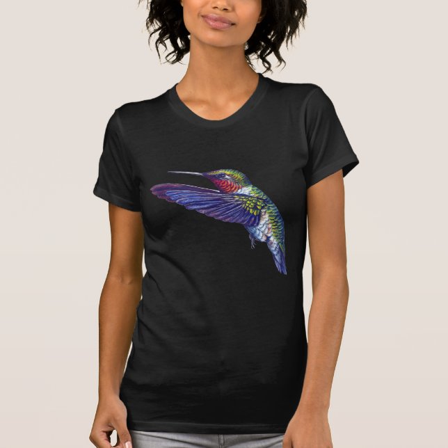 Camiseta Colibrí Throated de rubíes (Anverso)