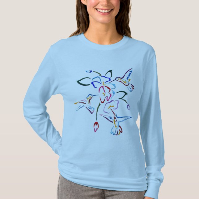 CAMISETA COLIBRÍES (Anverso)