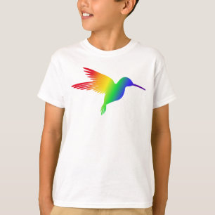 Camiseta Colibríes arcoiris