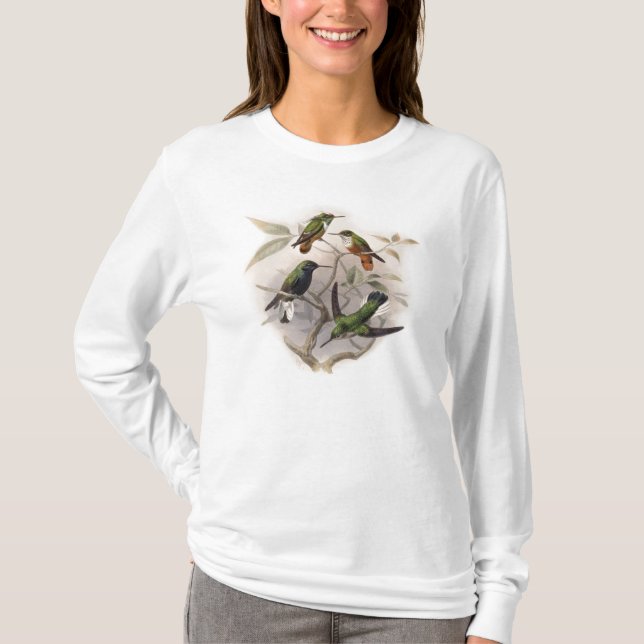Camiseta Colibríes en vuelo (Anverso)