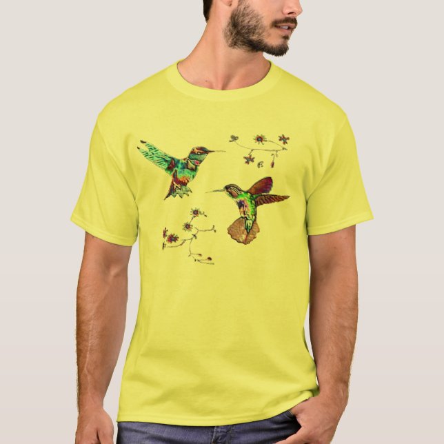 CAMISETA COLIBRÍES JEWELED (Anverso)