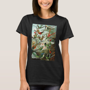 Camiseta Colibríes por Ernst Haeckel, Árboles de aves vinta