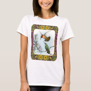 Camiseta Colibríes y Flores #2