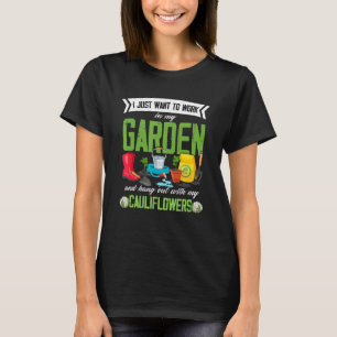 Camiseta Coliflor Jardinería Jardín Jardinero Planta Verdur
