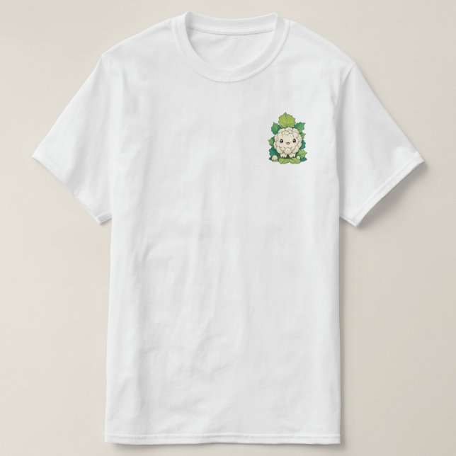 Camiseta Coliflor Kawaii (Diseño del anverso)