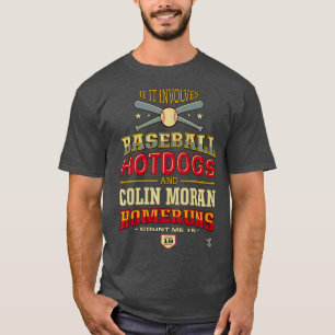Camiseta Colin Moran Si Implica Hotdogs De Béisbol