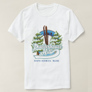Camiseta colina powderhouse south berwick maine esquí logo