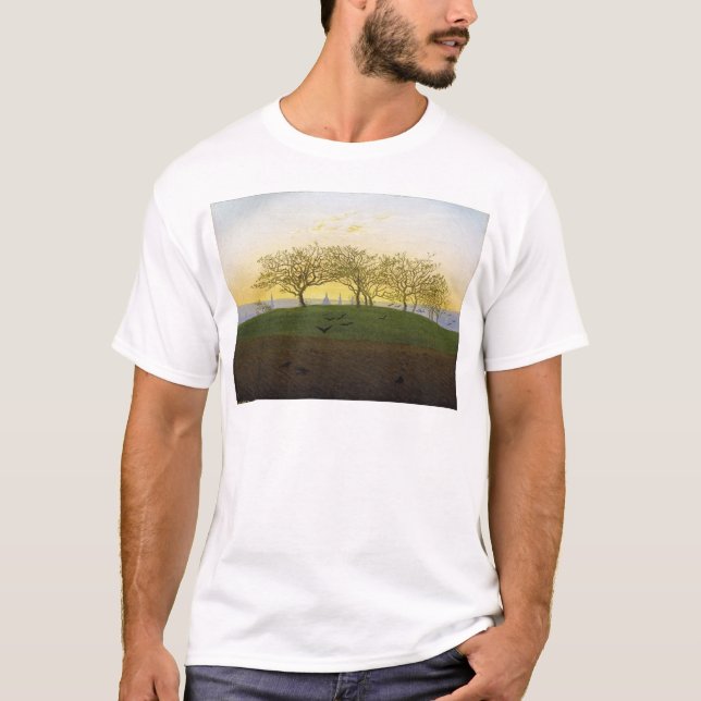 Camiseta Colina y campo arado cerca de Dresden (Anverso)