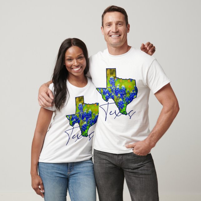 Camiseta Colinas de Bluebonnets de Texas Región de Hill Cou (Unisexo)