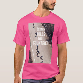 Camiseta Colinas de la Bomba No Países Sleeve El Béisbol