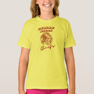 Camiseta Colinas indias Jefes Chicas Escuela Amarilla Tee d