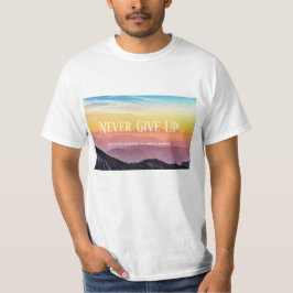 Camiseta Colinas Scenery Colores Arcoiris Motivación Cita