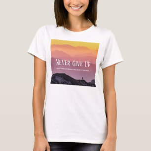 Camiseta Colinas Scenery Colores Arcoiris Motivación Cita