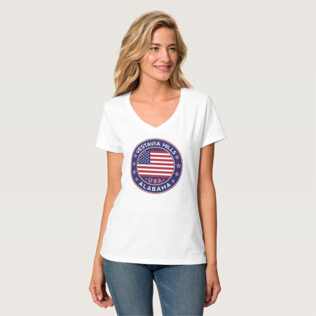 Camiseta Colinas Vestavia, Alabama (Anverso completo)