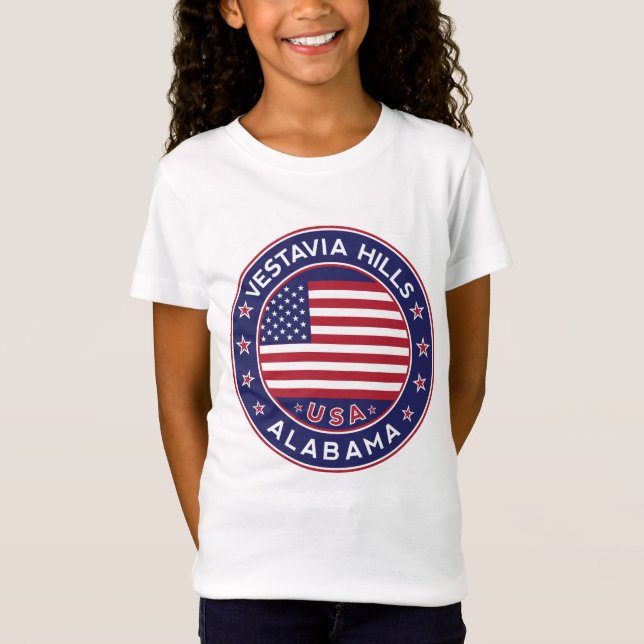 Camiseta Colinas Vestavia, Alabama (Anverso)