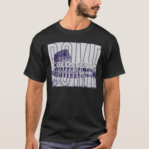 Camiseta Coliseo de Roma , histórico viaje romano