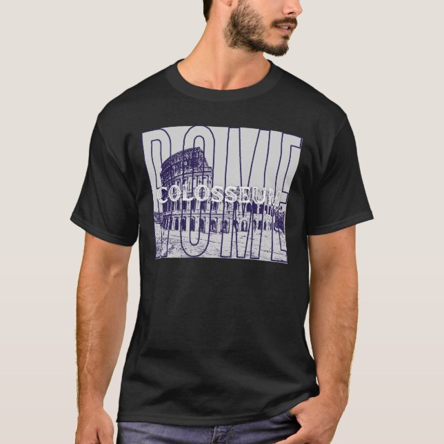 Camiseta Coliseo de Roma , histórico viaje romano (Anverso)