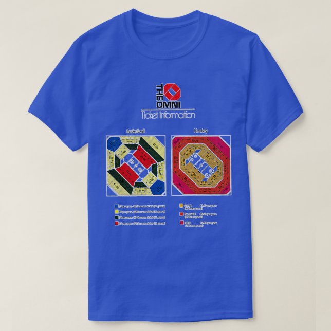 Camiseta Coliseo Omni en la tabla 3 TShir de Atlanta (Diseño del anverso)
