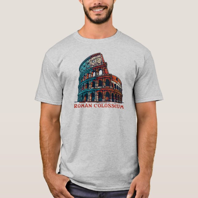 Camiseta Coliseo romano, Italia (Anverso)